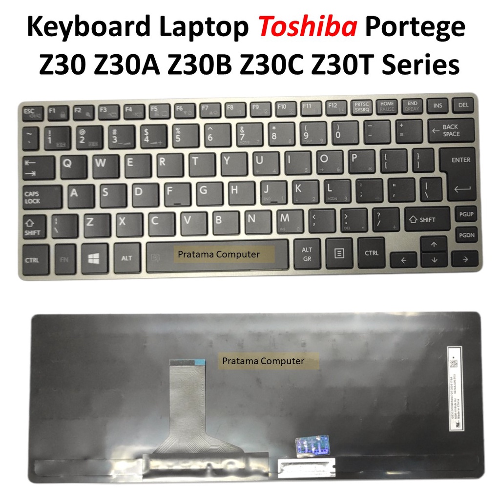 Keyboard Laptop Toshiba Portege Z30 Z30A Z30B Z30C Z30T Series