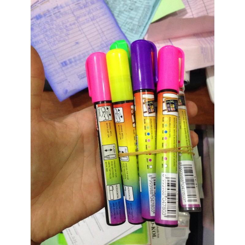 

Jual spidol fluorecent( liquid chalk) Berkualitas