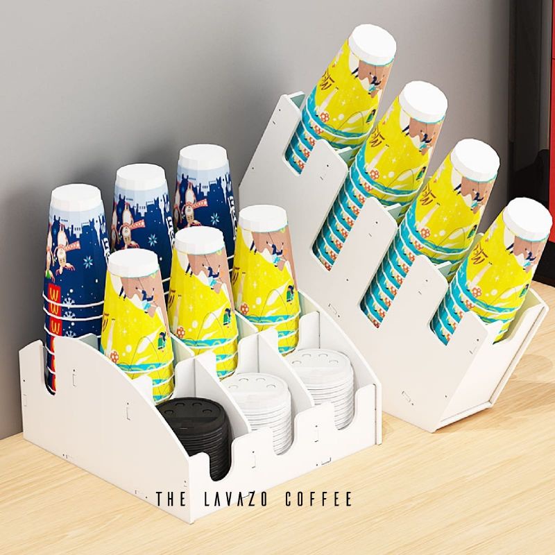 Jual PAPER CUP STORAGE HOLDER RACK Rak Penyimpanan Gelas Kertas