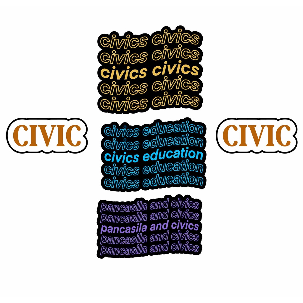 

Sticker School Subject Tumblr Pelajaran aesthetic CIVIC PKN