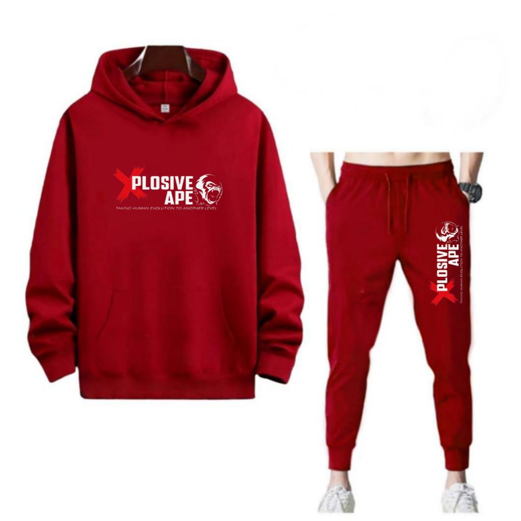 SETELAN PRIA HOODIE XPLOSIVE APE DAN CELANA JOGGER MURAH TERLARIS