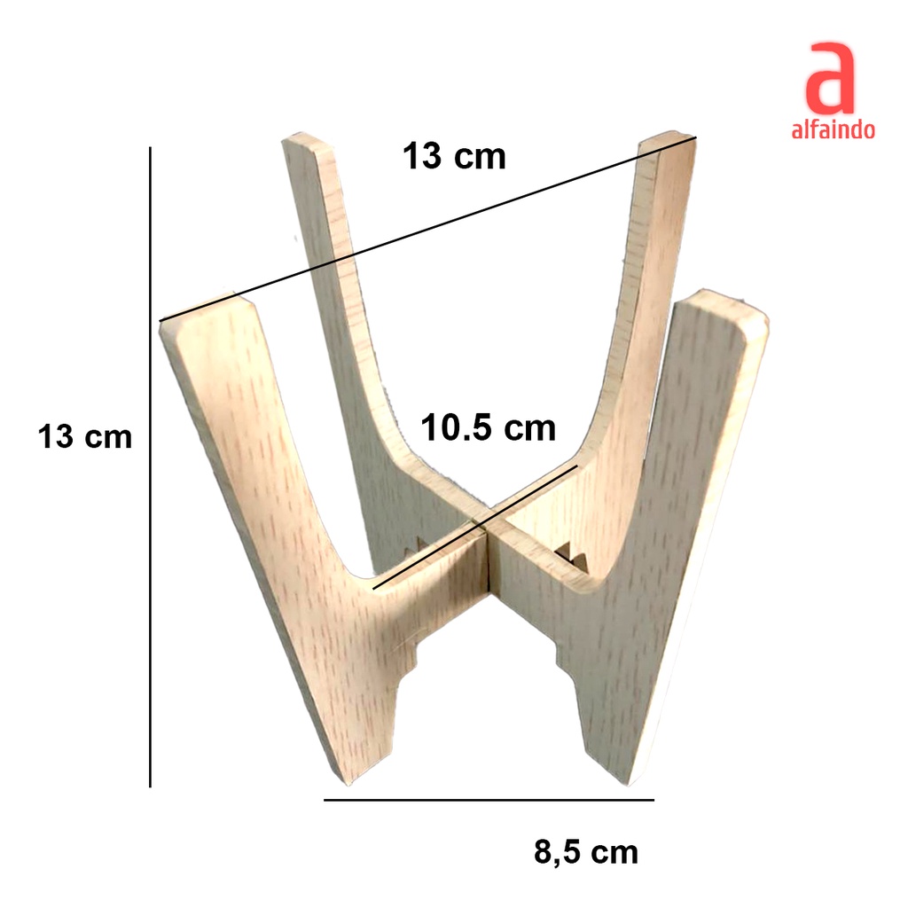 Stand Bunga Sintetis Pajangan Kayu MDF Kuat dan Tahan Lama - LC008