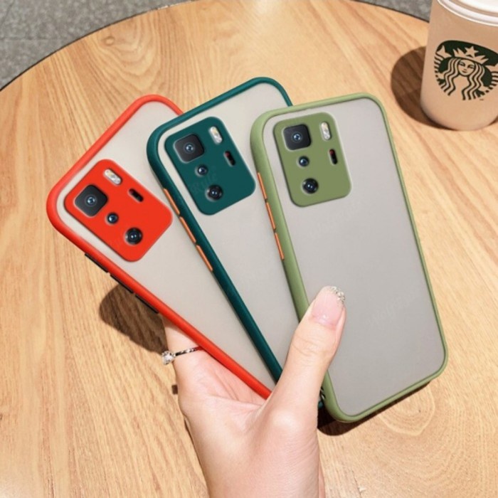 Soft Case Poco X3 GT, F3 GT, Redmi 10, Mi Mix 4 My Choice Aero Color Button Matte