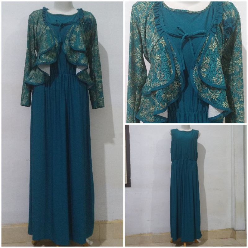 Gamis, gamis set outer, preloved
