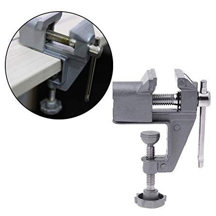 YTC Vise Clamp Capit Meja Alat Penjepit Kayu - 12E8F3 - Silver