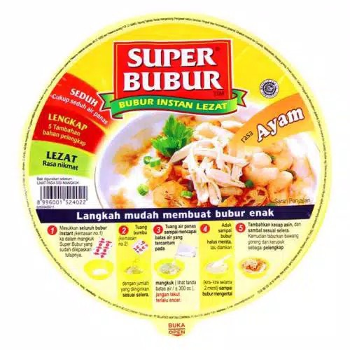 

Super Bubur Rasa Ayam Kemasan Cup