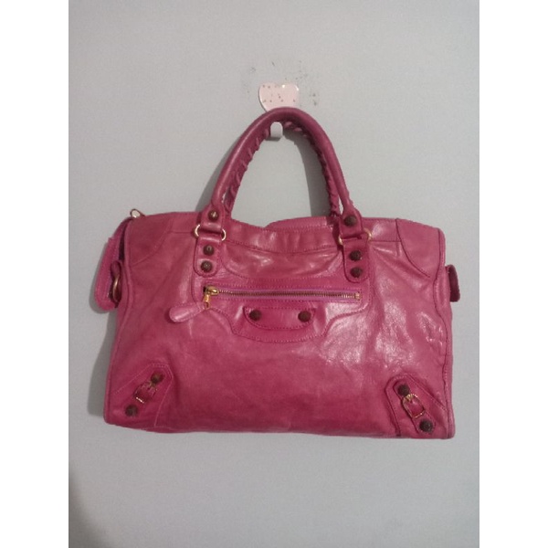 Tas Balenciaga Pink Preloved Second