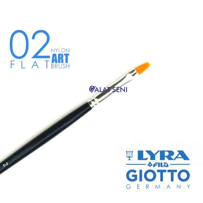 

Kuas Lyra Pipih 02 - Lyra Taklon Art Brush Flat No.02 - Kuas Lukis Lyra - Lyra Art Brush Flat No. 02