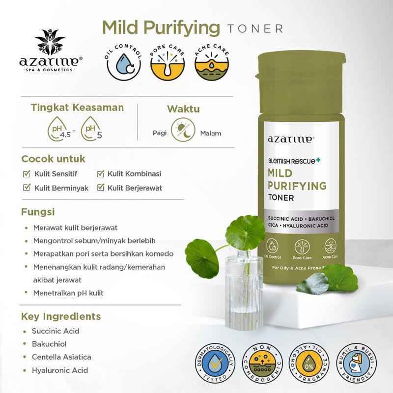 Afnansa Toner Mild Purifing Azarine