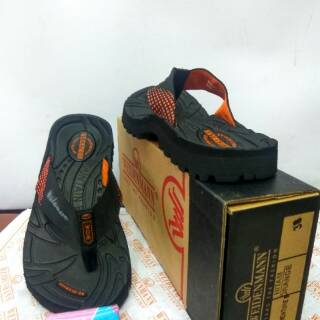  Sandal pria weidenmann  ADVENTURE S Hitam Orange 