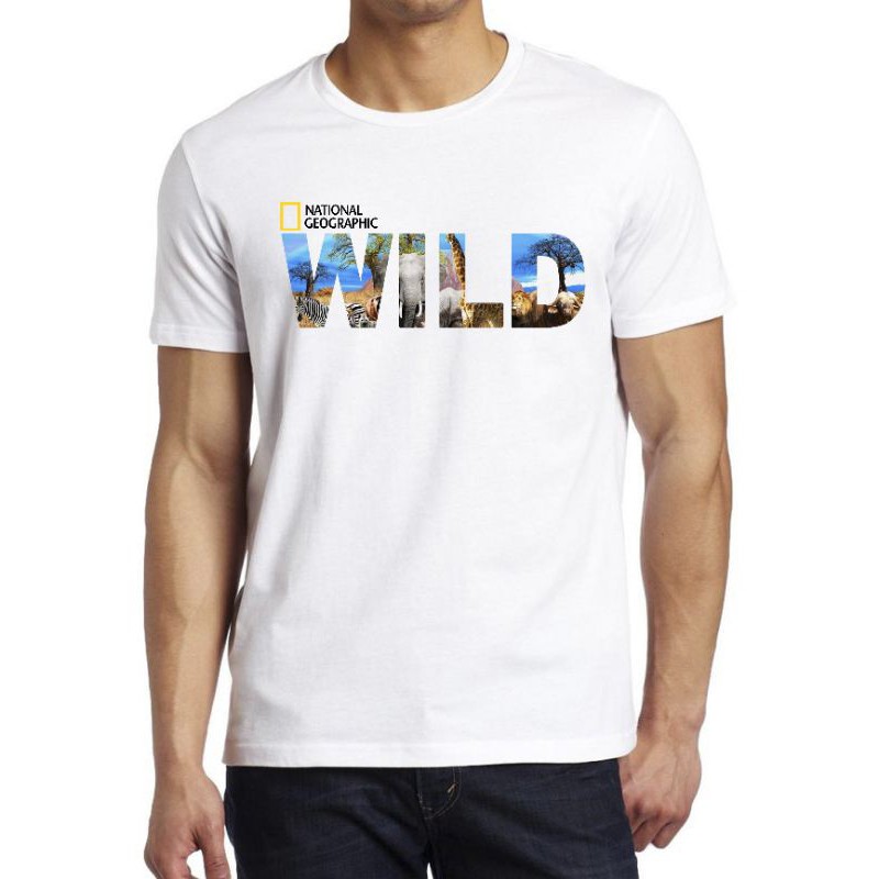 KAOS BIG SIZE NATIONAL GEOGRAPHIC SIZE S M L XL XXL 3XL 4XL