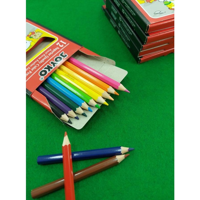 

jual Joyko Pensil Warna 12 Pendek CP S12