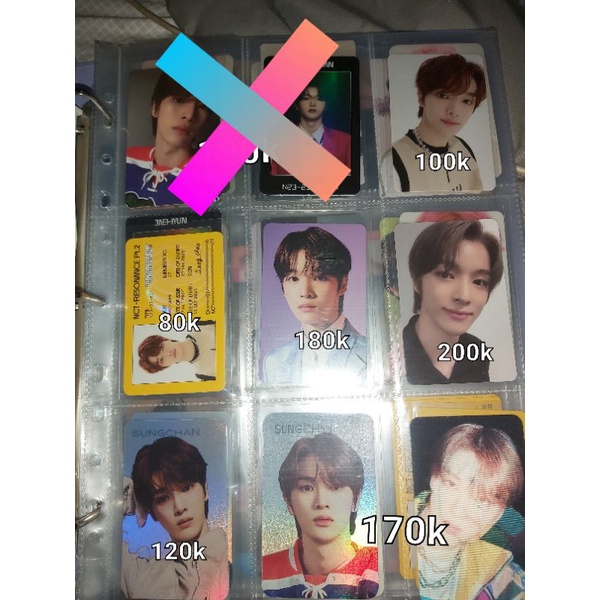 PC NCT Sungchan Resonance PT1 PT2 Departure Arrival Past Kihno Id Card Holo Lenti