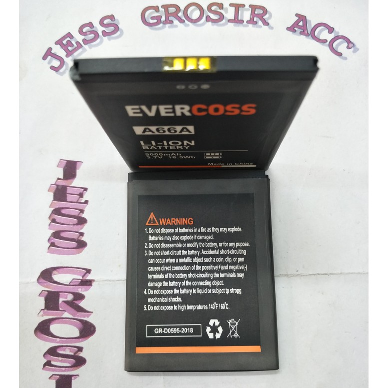 Baterai Battery Evercross Evercoss Cross A66A Double Power 5000Mah - Hitam