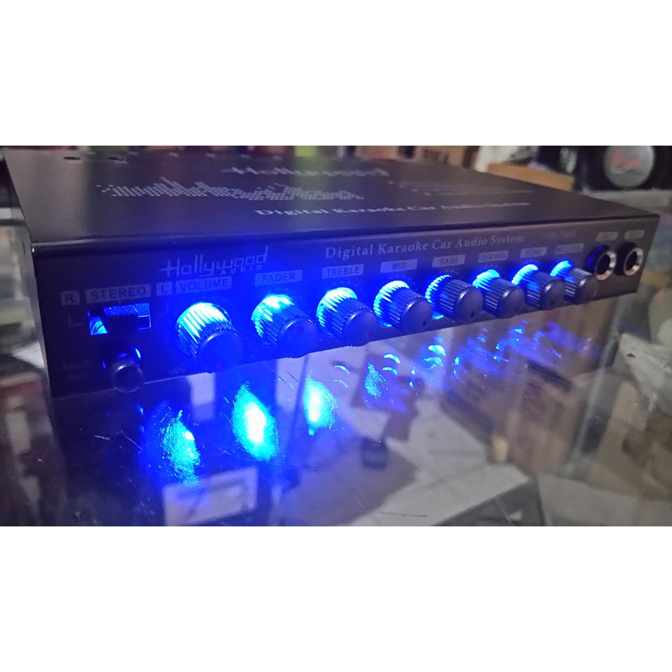 EQUALIZER / preamp MOBIL 2MIC KARAOKE HOLLYWOOD HW789S