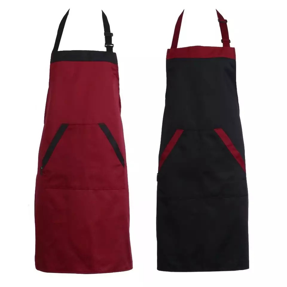 Apron Celemek Masak Murah Waiter Drill Custom Pria Wanita Grade A Original