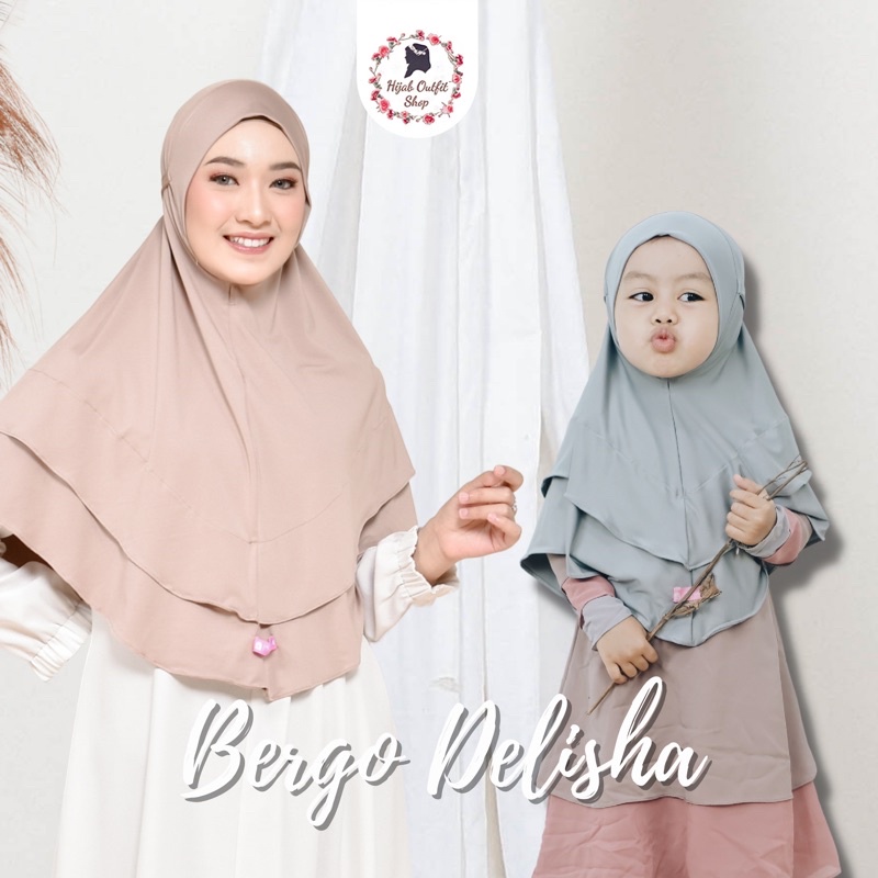 Bergo Delisha Couple Dewasa dan anak