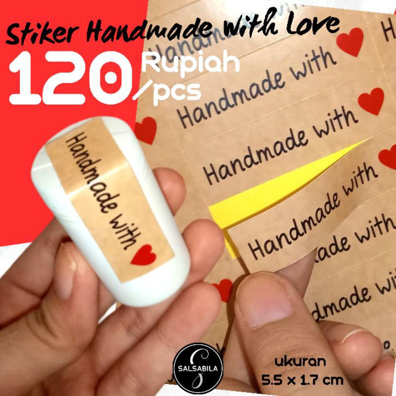 

{{ SALSABILA }} STIKER SEGEL HANDMADE 10pcs , sticker thank you , label thank yoU , STICKER LABEL