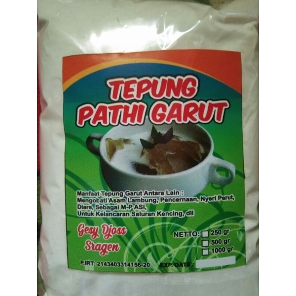 

Tepung Pati Garut Organik