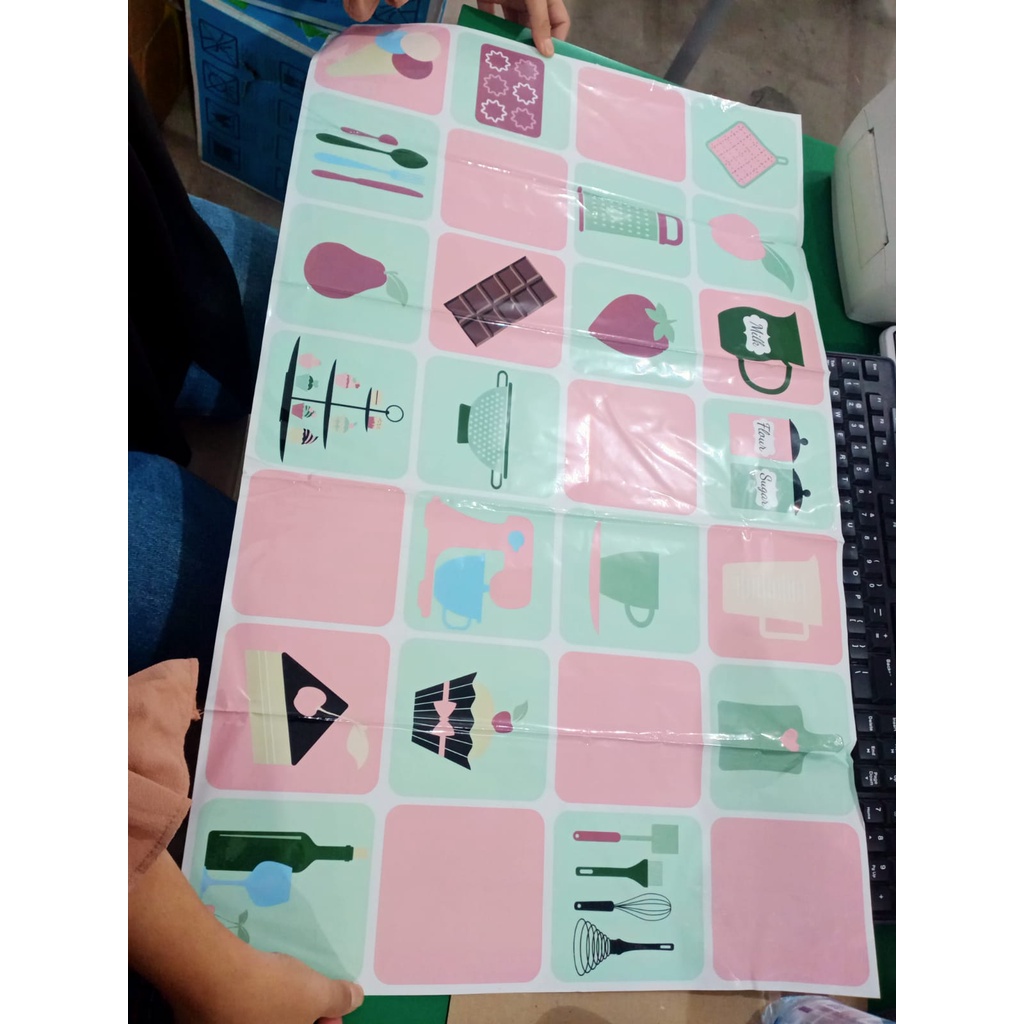 Sticker Dapur Anti Mingak Aluminium Foil