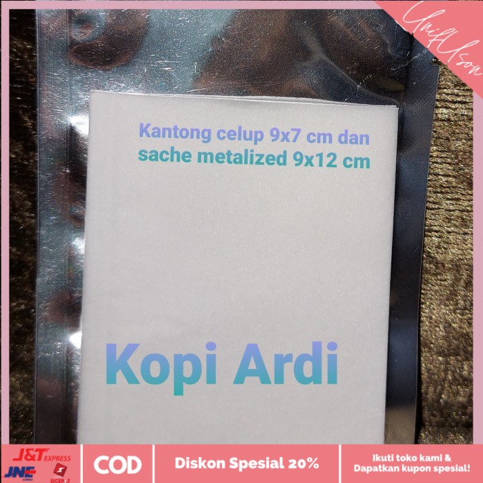 

⭐COD⭐ Paket kantong celup 9x7 dan sachet luar 100 pcs