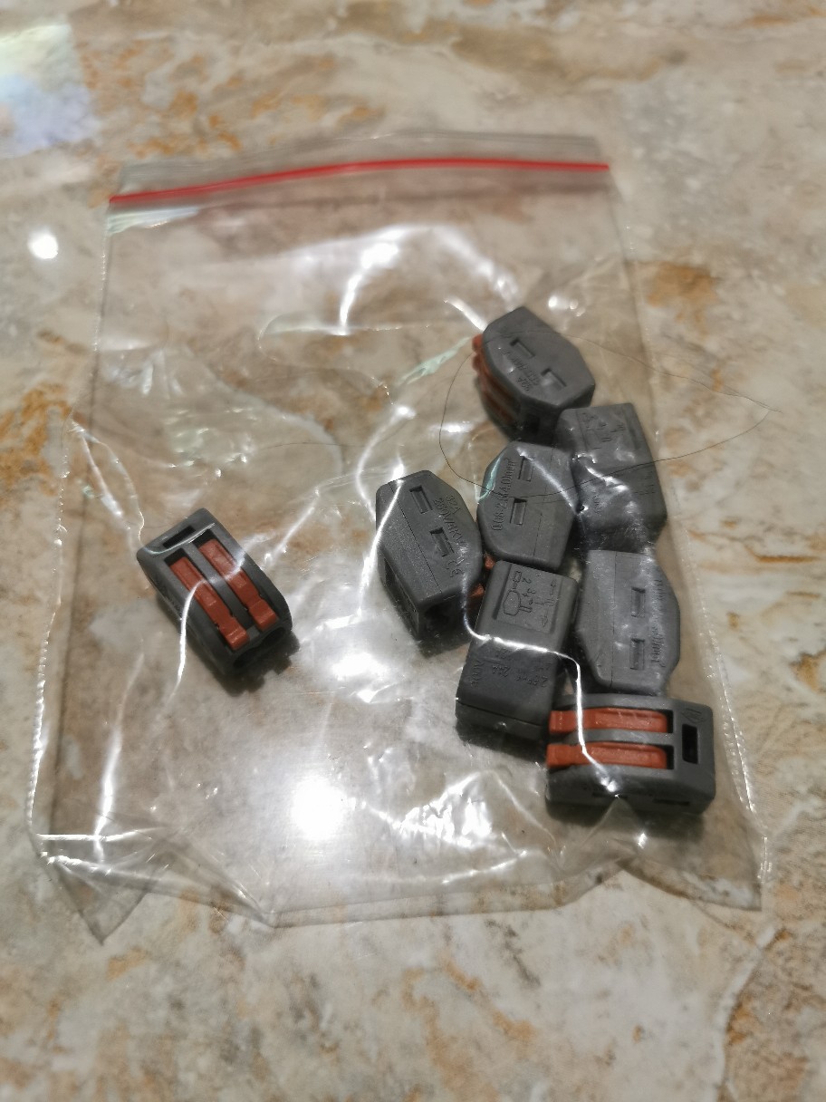 Wago Model Pct-212 Connector 2 Wire Compact Terminal Block Lever Cage Clamp 2p