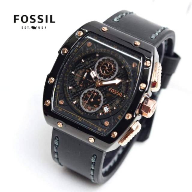 JAM TANGAN KULIT PRIA FS 4,8CM