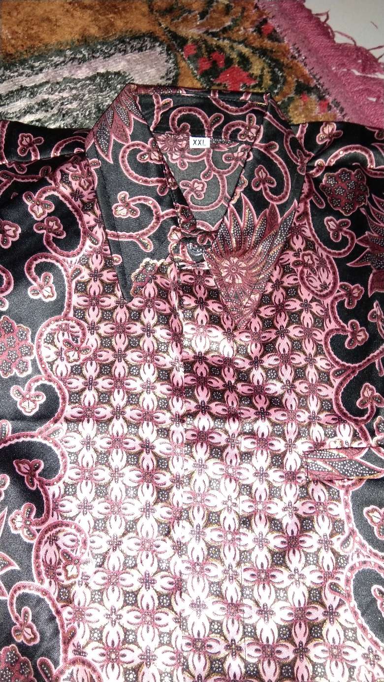 Couple Family Plisket Kemeja Ayah Anak Batik Kluwing Pink,tannisa Collection