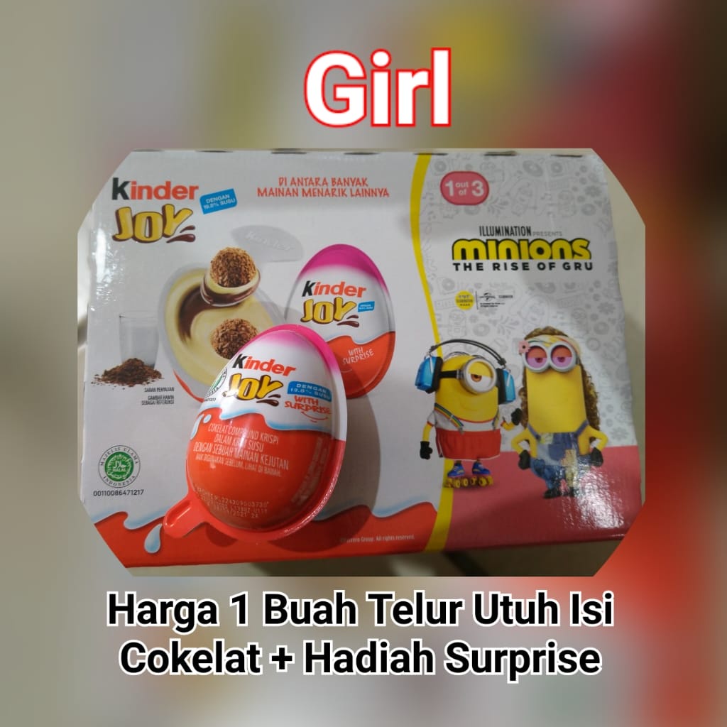 Seri Baru Cokelat Kinderjoy Boys Kinderjoy Girls Kinder Joy Boy Kinder Joy Girl 20gr Shopee Indonesia