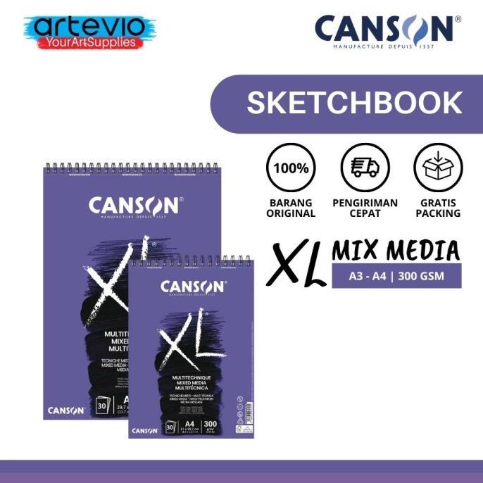 

(BISA COD) Buku Sketsa / Buku Gambar / Sketch Book / Canson Mix Media TERPERCAYA Kode 7