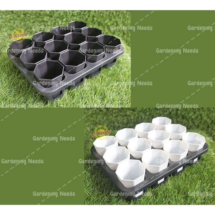 ALLS 1 Set Tray + Pot Kaktus NKT Pagoda Mini 5 Semai Bibit