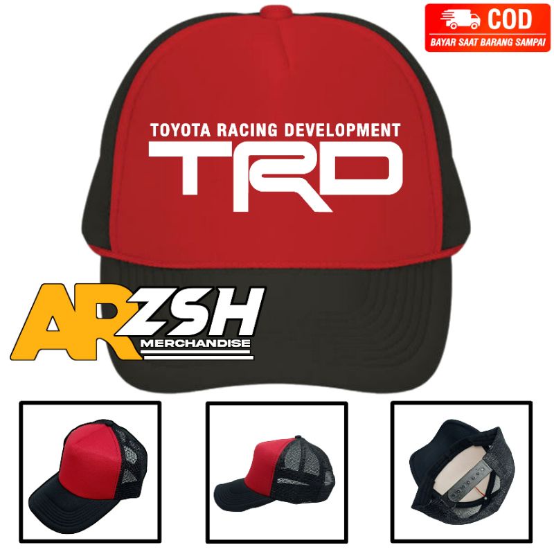 Topi Toyota Racing Development Trucker Jaring Dewasa - Topi Trucker Jaring Dewasa Toyota Racing