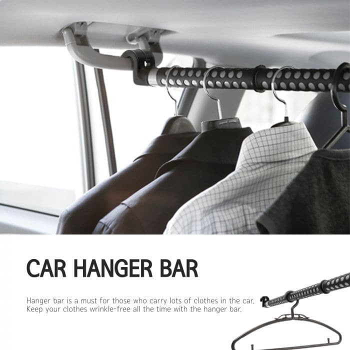 Expandable Car Hanger Clothes / Gantungan Bar Baju Jas Pakaian Mobil