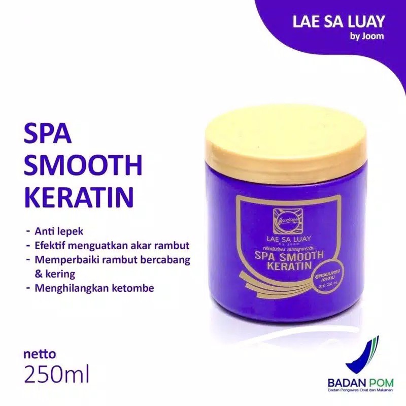 Masker Pelurus Perawatan Rambut Vit Vitamin Creambath Salon Rusak BPOMLAE SA LUAY SPA SMOOTH KERATIN