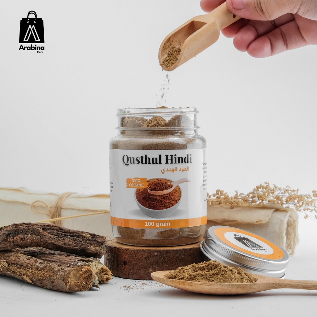 Qusthul Hindi Asli 100% Murni Original Kapsul Serbuk Tanpa Campuran