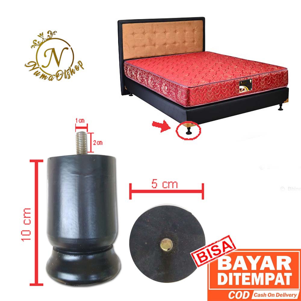 KAKI DIVAN DIFAN KAKI SPRINGBED KAKI KURSI TINGGI 10 CM