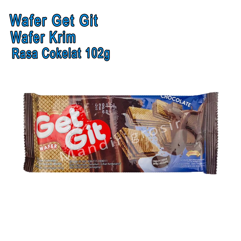 Wafer Krim Cokelat *Wafer Get Git * Rasa Cokelat * 102g