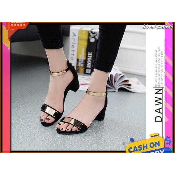 Heels Basic 5 Cm Perempuan Kekinian Import Pesta Wanita Batam Dewasa Premium Heels Hak Tahu Us01 - H