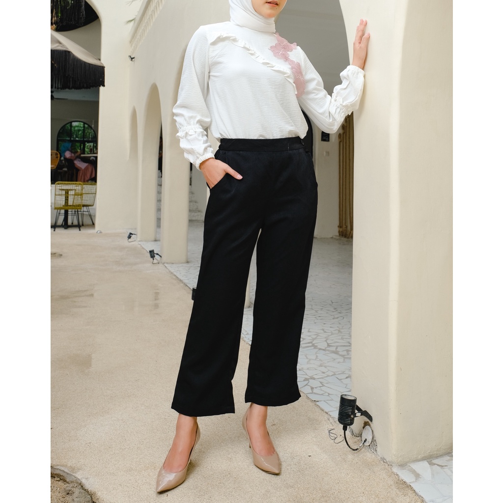 Mayoutfit Aara Pants | Celana Basic Wanita-Black