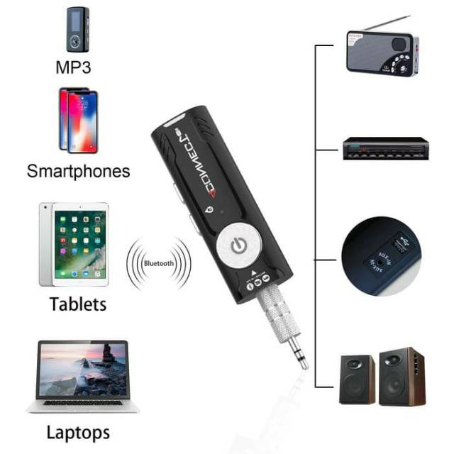 4Connect Bluetooth Audio Music Receiver Dongle Versi 5.0 With MP3 Player and FM Radio