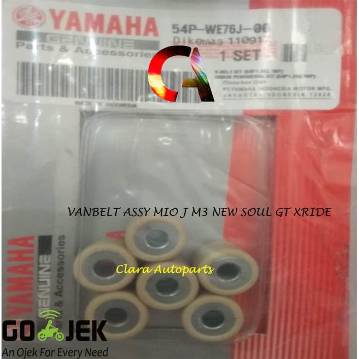 VANBELT ASSY SET ROLLER GREASE MIO J XRIDE SOUL GT 115 54P VBELT ASSY