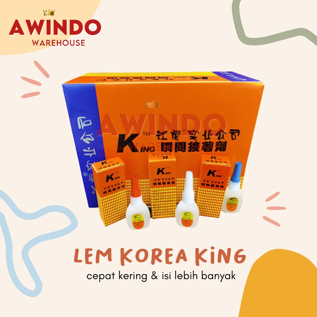 LEM KOREA KING - Lem Setan Perekat Serbaguna Power Glue Atleco