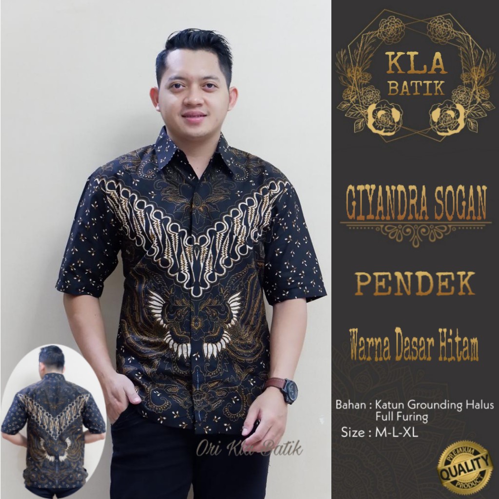 GIYANDRA SOGAN KLA KEMEJA BATIK PRIA SOLO LENGAN PENDEK LAPIS FURING ATASAN PREMIUM MODERN BROTO GARDHA NAVY MAHESA TAMBALAN SEKAR RAMBAN PARANG LINTANG NAVY GUMELAR NAVY RANTING ABANG KOPI ABU LUDIRO IJO NAGA SASRO KAWUNG SOGAN GARDHA TUNGGAL ADJISAKA