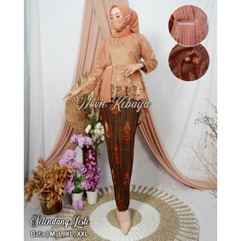 KEBAYA MODERN &gt; KEBAYA PESTA - SET TUNIK SELENDANG LESTI - BY - NOVIE KEBAYA