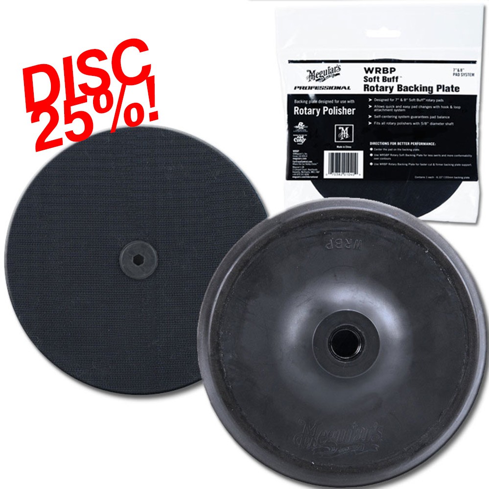 MEGUIARS Soft Buff Rotary Buffer Backing Plate 6 Inches M16 WRBP MURAH