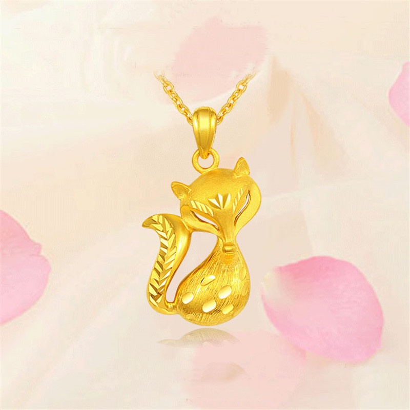 [Ready Stock]Cute Fashion Fox Pendant Animal Necklace