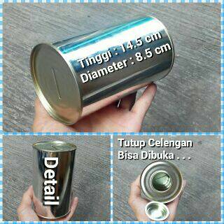 CELENGAN- CELENGAN KALENG BUKA TUTUP BAWAH POLOS -CELENGAN.