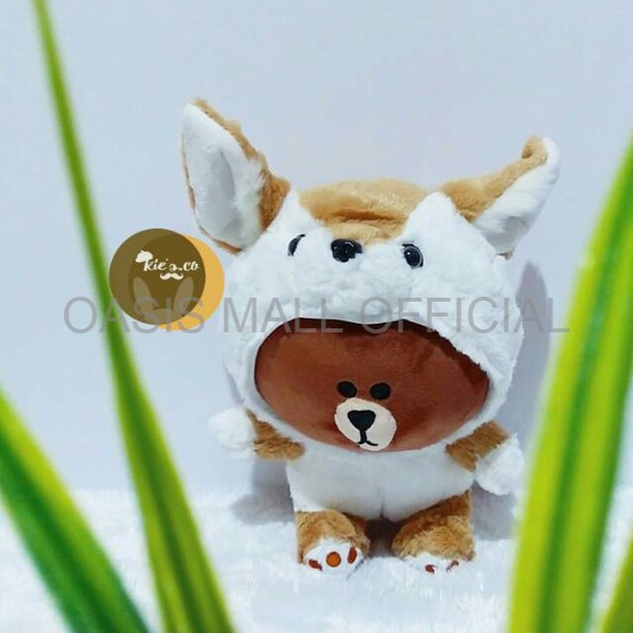 BONEKA RAJUT BONEKA JUMBO BONEKA LINE FOX BROWN Limited