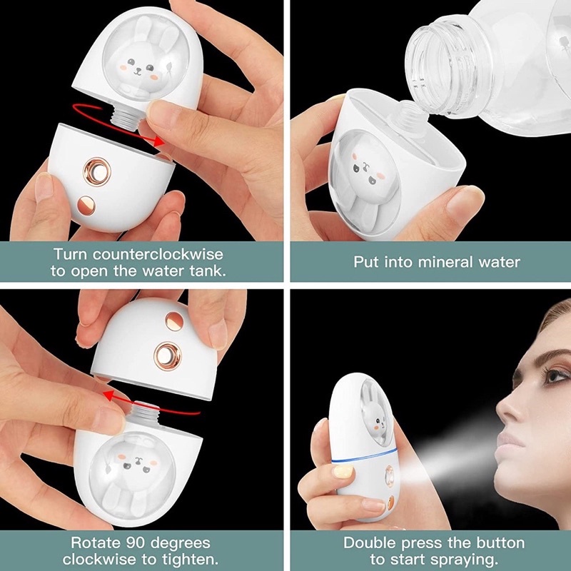 Cute Pet Nano Spray Wajah Portable Mini USB Mist Sprayer Pelembab Murah Perawatan Humidifier Diffuser Mainan Anak Laki Laki Anak Perempuan