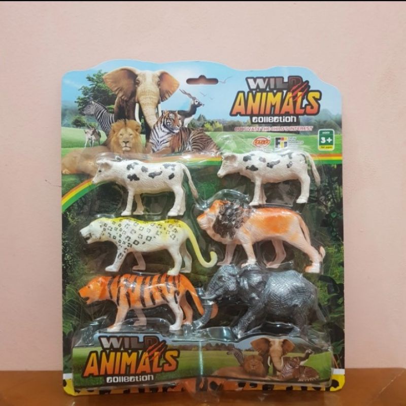 Mainan Set Hewan Wild Animal- Mainan Miniatur Hewan Liar Anak